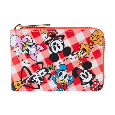 DISNEY - Mickey et Amis "Picnic" - Portefeuille LoungeFly
