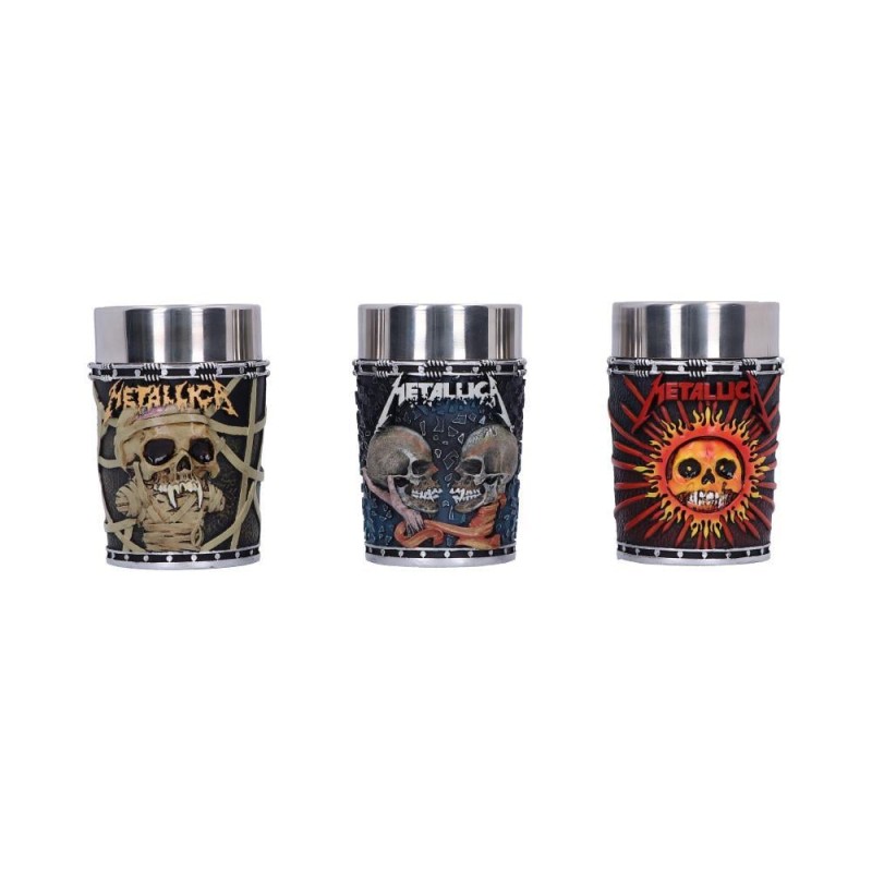 METALLICA - Pushead Art - Set de 3 verres Ã  shots 8.5cm