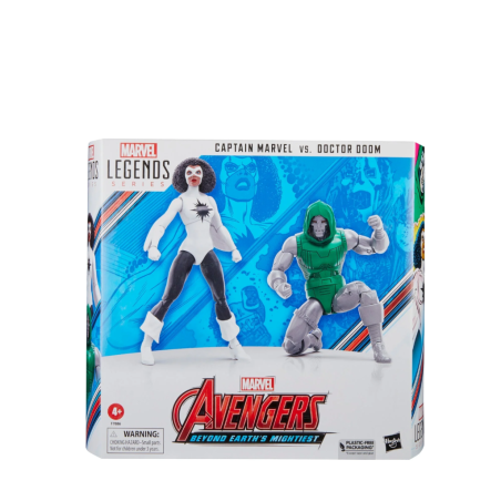 MARVEL - Captain Marvel VS Docteur Doom - Figurine Legend Series 15cm