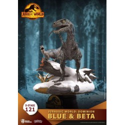 JURASSIC WORLD DOMINION - Blue & BÃ©ta - Diorama D-Stage 13cm