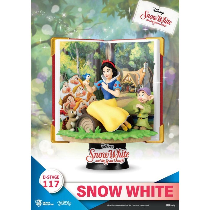 DISNEY - Blanche Neige -Statuette D-Stage Book Series Diorama PVC 13cm