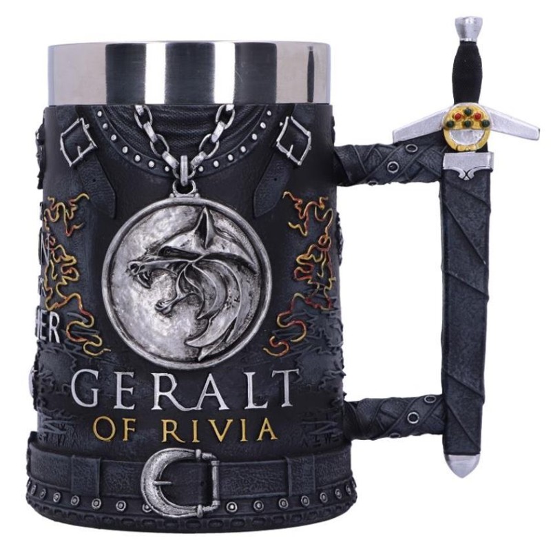THE WITCHER - Geralt - Chope en rÃ©sine 15.5cm