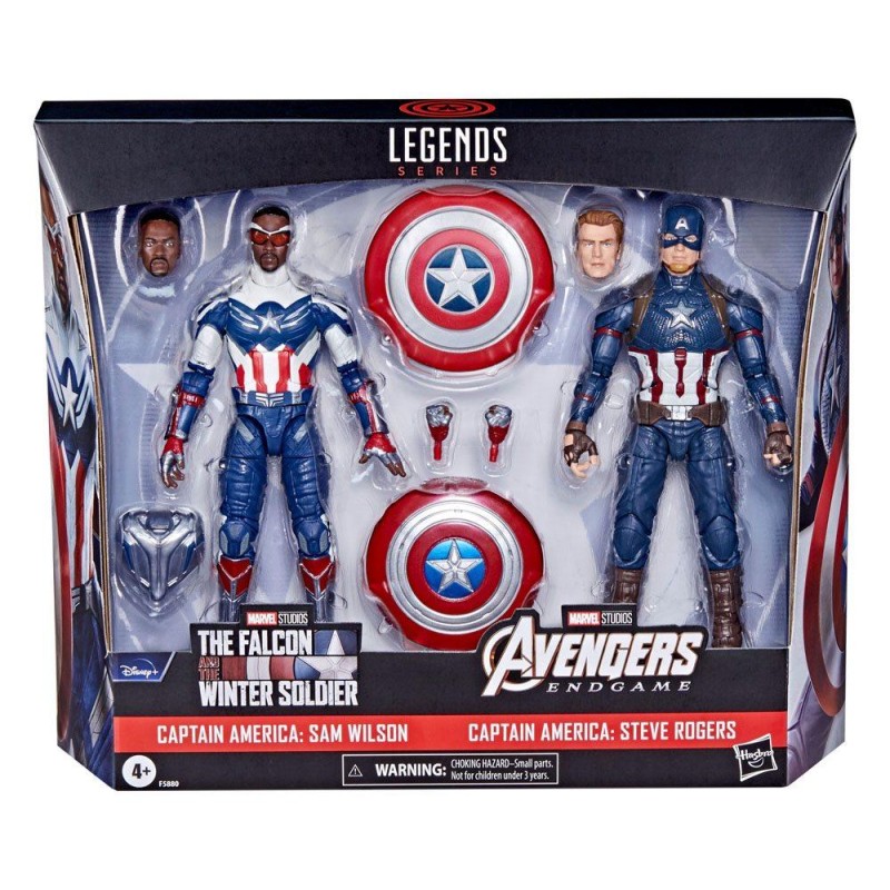 MARVEL - Pack Cap. America: Wilson + Rogers - Figurine Marvel Legends