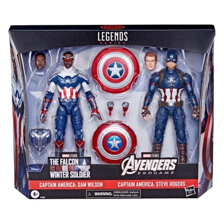 MARVEL - Pack Cap. America: Wilson + Rogers - Figurine Marvel Legends
