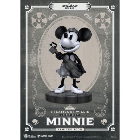 DISNEY - Steamboat Willie Minnie - Statuette Master Craft '40x25x25cm'