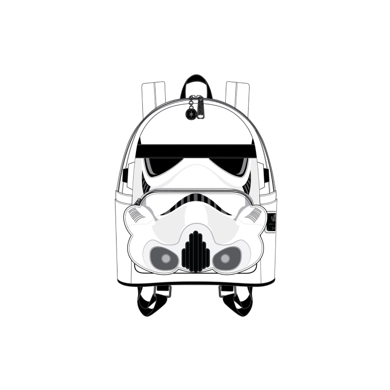 STAR WARS - Stormtrooper - Backpack LoungeFly '23x27x11cm'