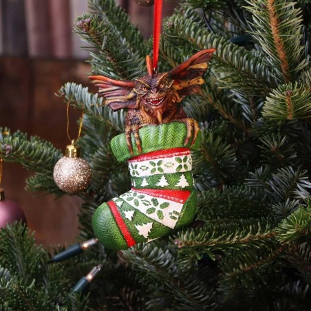 GREMLINS - Santa Mohawk chaussette - DÃ©coration de NoÃ«l 12cm