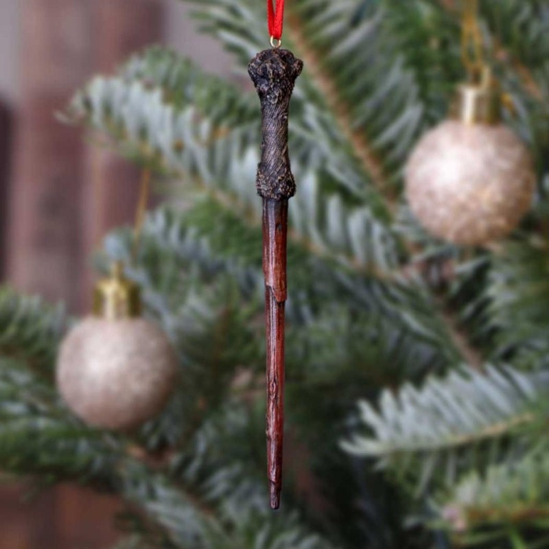 HARRY POTTER - Baguette Harry - DÃ©coration de NoÃ«l 15.5cm