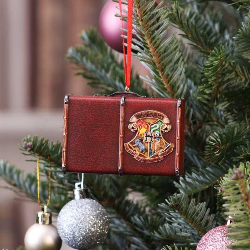 HARRY POTTER - Valise Poudlard - DÃ©coration de NoÃ«l 8.3cm
