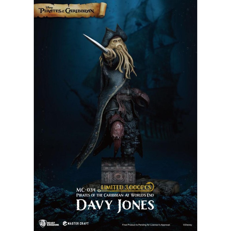PIRATES DES CARAIBES - Davy Jones - Statuette Master Craft 42cm