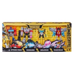 TRANSFORMERS - Buzzworthy Bumblebbe Warrior Pack 4 - Figurine Hasbro