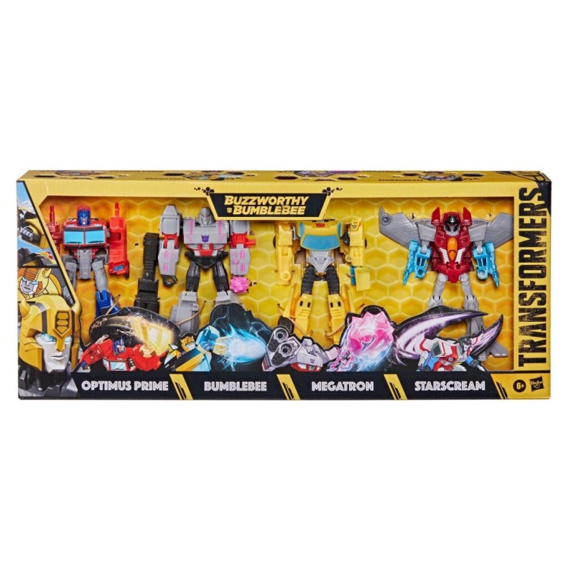 TRANSFORMERS - Buzzworthy Bumblebbe Warrior Pack 4 - Figurine Hasbro