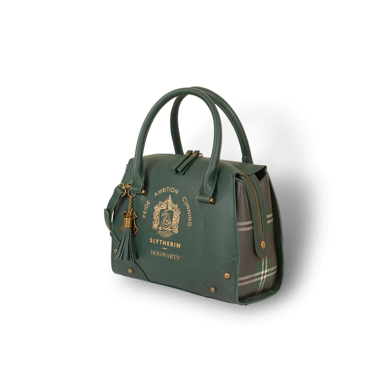 HARRY POTTER - Serpentard - Sac Ã  main Luxe Plaid Ã  Carreaux'28x22x13'