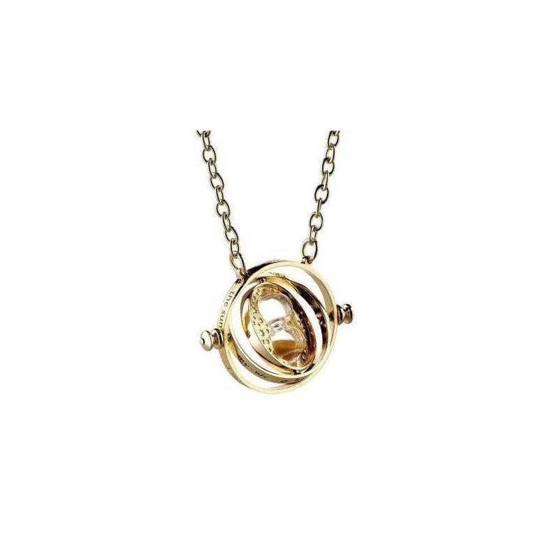 HARRY POTTER - Collier PlaquÃ© Or - Retourneur de Temps Rotatif