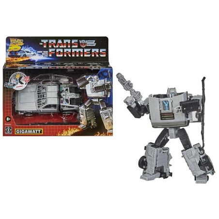TRANSFORMERS X RETOUR VERS LE FUTUR - Gigawatt - Figurine 14cm