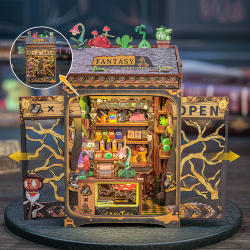 MINIATURE HOUSE -DIY-Magasin de Plantes FÃ©Ã©riques -146pc+Eclairage LED