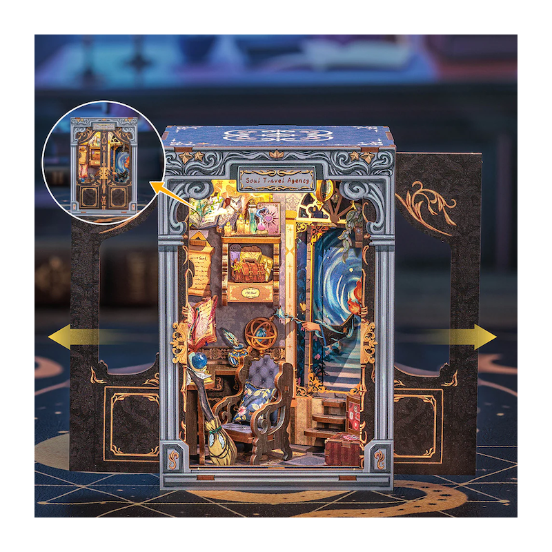 MINIATURE HOUSE - DIY - Soul Travel Agency - 97pc + LED Light