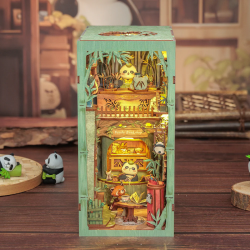 BOOK NOOK KIT - DIY - Librairie Panda - 244pc + Eclairage LED