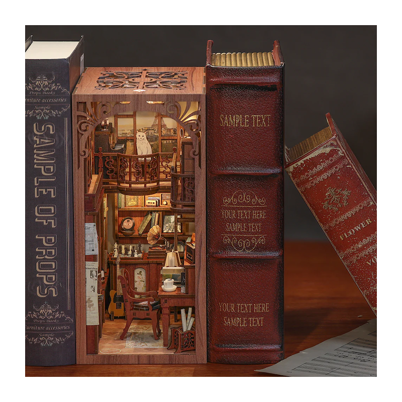 BOOK NOOK KIT - DIY - Le Rythme Secret - 355pc + Eclairage LED
