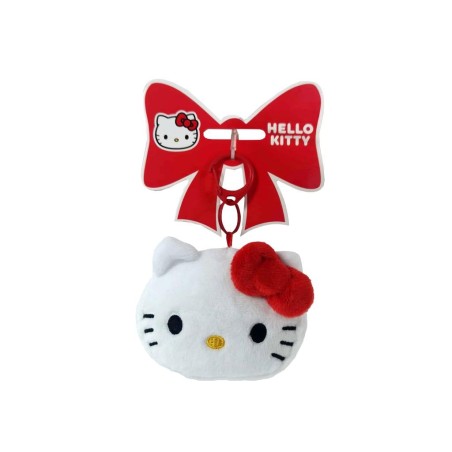 HELLO KITTY - Head - Purple - Mini Porte-clÃ©s Peluche