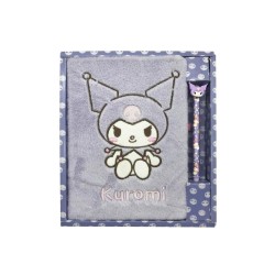 KUROMI - Purple - Pack Notebook Fourrure A5 + Stylo-Bille