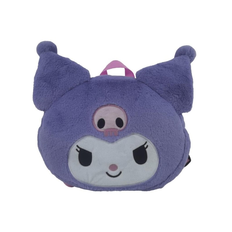 KUROMI - Purple - Fur Backpack - 28x24x7cm