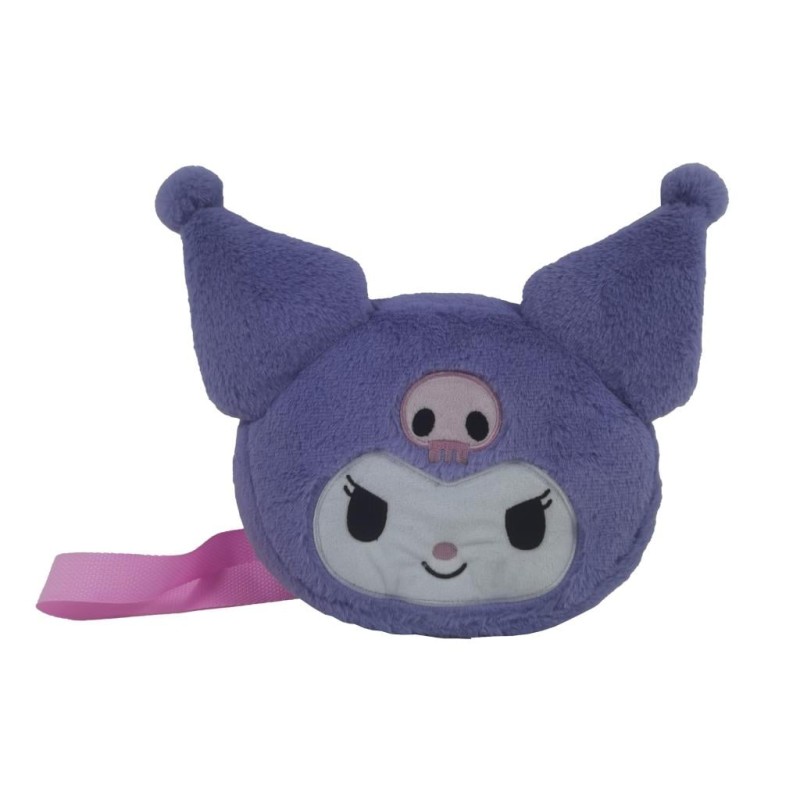 KUROMI - Purple - Sac Ã  BandouilÃ¨re Fourrure - 24x8x6cm