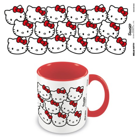HELLO KITTY - Many Kittys - Mug IntÃ©rieur ColorÃ© 325ml