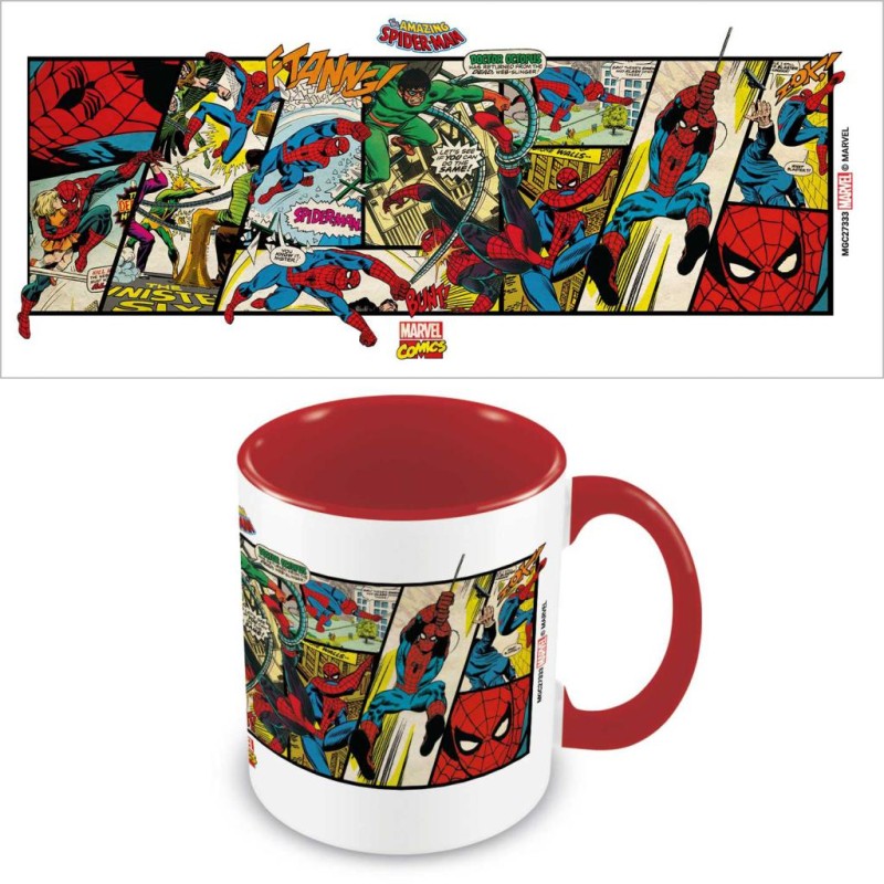 SPIDERMAN - Comics - Mug IntÃ©rieur ColorÃ© 325ml