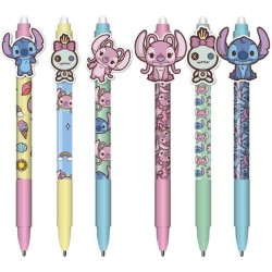 STITCH & ANGEL - Stylo Ã  Gel EffaÃ§able +Head Topper (Display de 36pcs)
