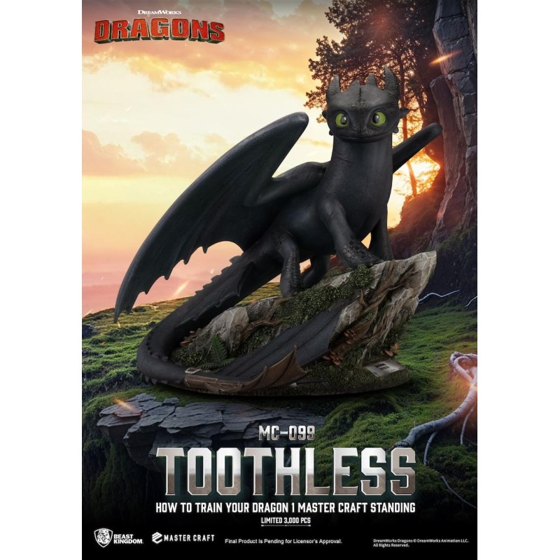 DRAGON - Toothless - Statuette Master Craft 31cm