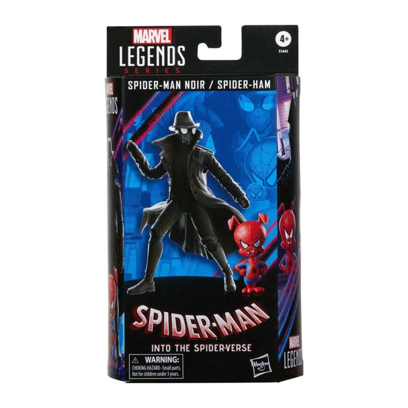 SPIDER-MAN -Spider-Man Noir & Spider-Ham -Pack 2 Figurines Legend 15cm