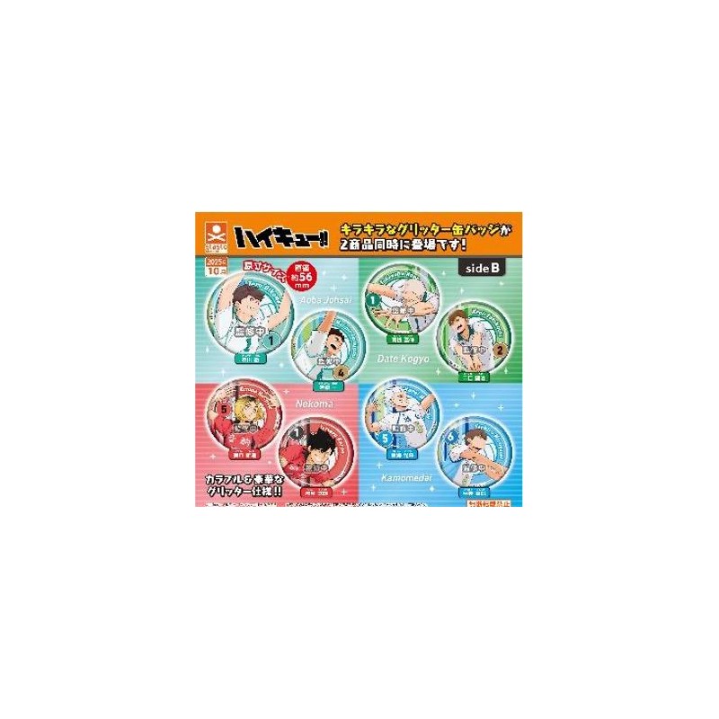 GASHAPON - HAIKYUU Tin Badge Side B (40 Capsule 65mm)