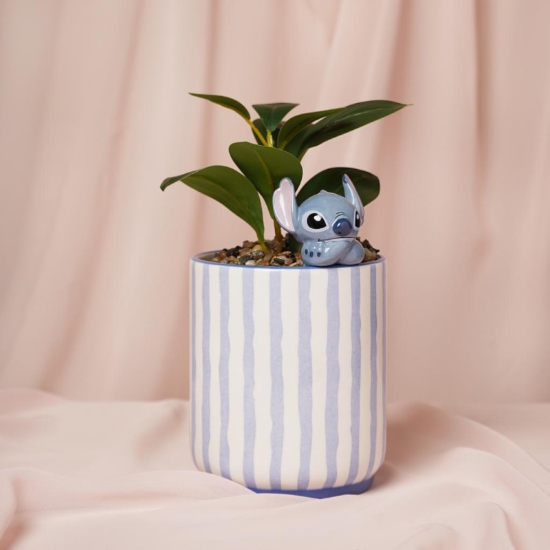 STITCH - Planter with a Mini 3D Stitch + Faux Plant