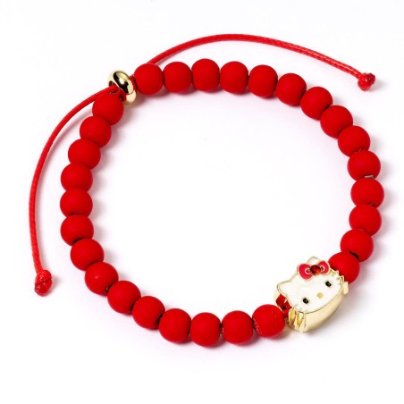 HELLO KITTY - Red - Bracelet Ã  Perles