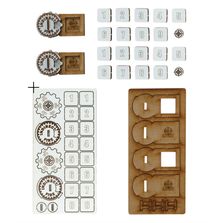 BOLT ACTION MDF ARTILLERY ZEROING IN MARKERS