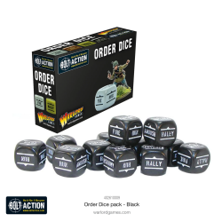 BOLT ACTION: ORDER DICE (BLACK)