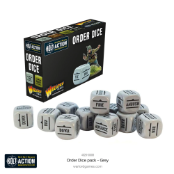 BOLT ACTION: ORDER DICE GREY