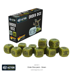 BOLT ACTION: ORDER DICE GREEN