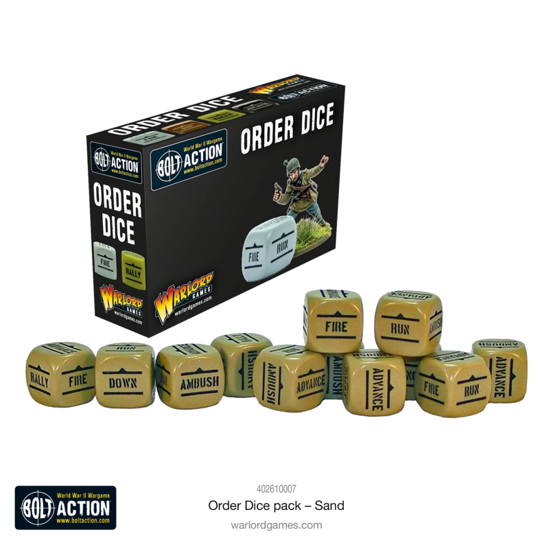 BOLT ACTION: ORDER DICE SAND