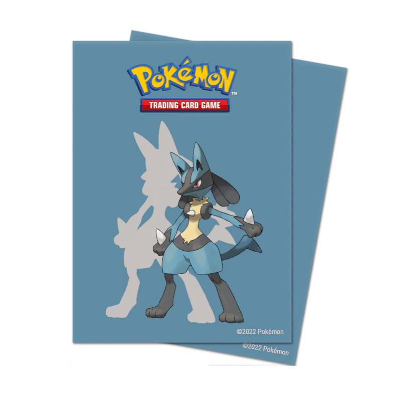 POKEMON LUCARIO DECK PROTECTOR SLEEVES 65CT