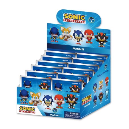 SONIC - Series 2 - 3D Foam Magnets in blind bags (Display 12 Pcs)