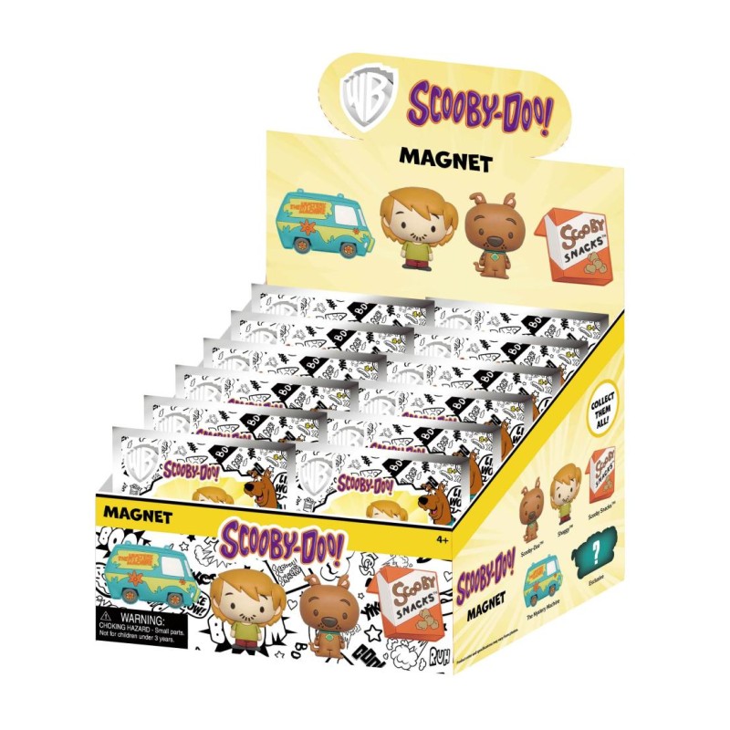 SCOOBY DOO - Series 1 - 3D Foam Magnets in blind bags (Display 12 Pcs)