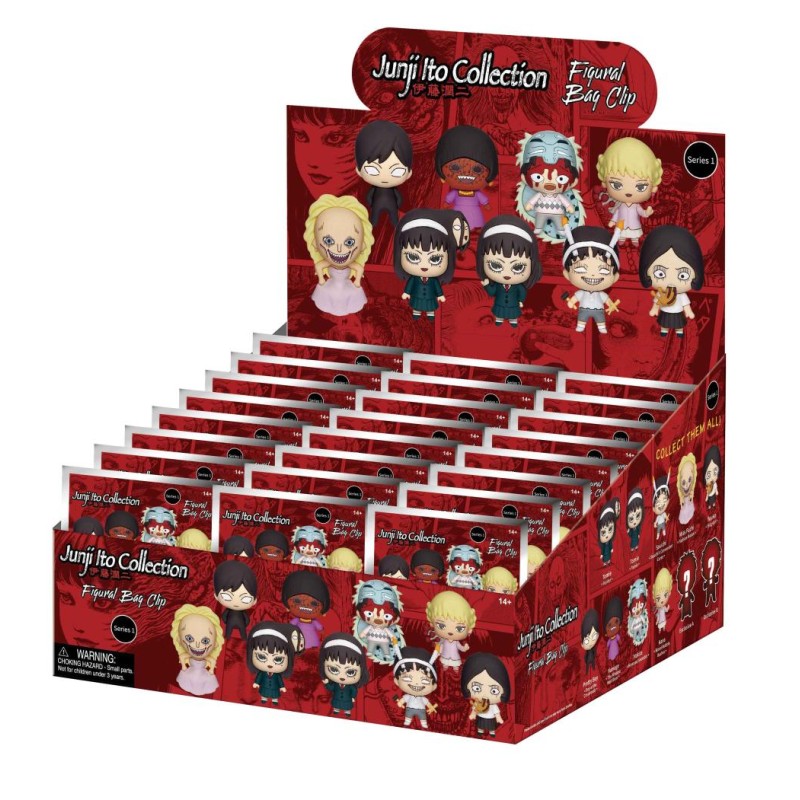 JUNJI ITO - Series 1 - 3D Foam Bag Clip (Display 24 Pcs)