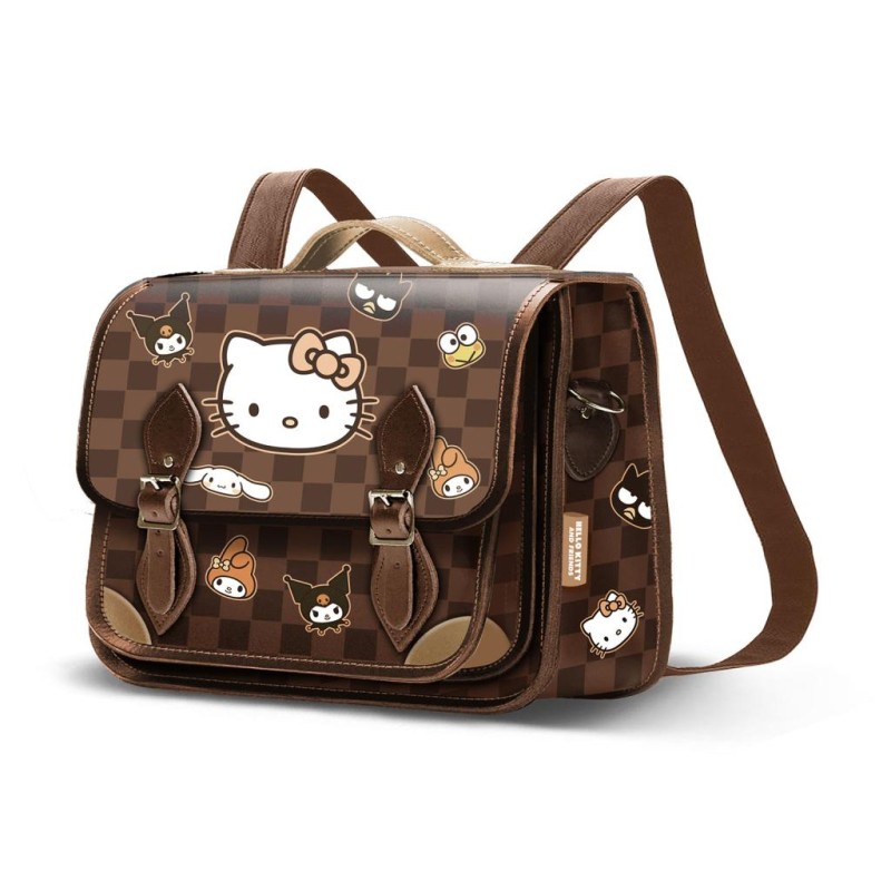 HELLO KITTY & Friends - Damier - Sac Ã  Dos Cartable Convertible