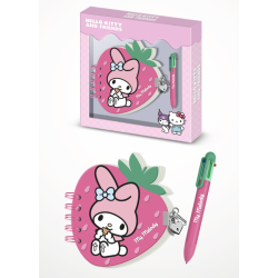 MY MELODY - Fraise - Gift Box - Journal Intime + Stylo