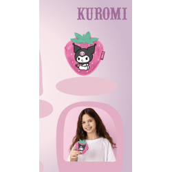 KUROMI - Fraise - Porte-Monnaie Fourrure '12x11x2cm'