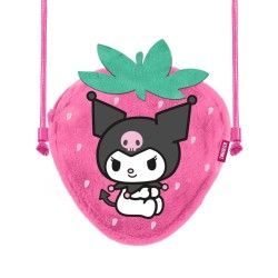 KUROMI - Fraise - Mini Sac Ã  BandouliÃ¨re Fourrure '20x15x6cm'