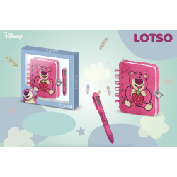 TOY STORY - Lotso - Gift Box - Journal Intime Fourrure + Stylo