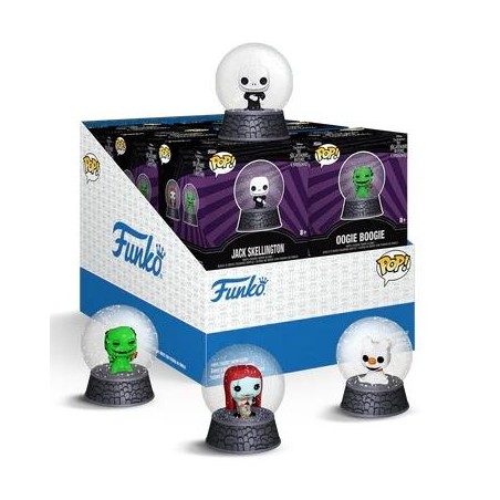 NIGHTMARE BEFORE CHRISTMAS - Mini Snow Globes - (BOX 12)